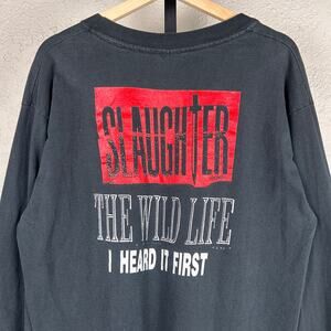 Slaughter The Wild Life 1992 Tour Rock Metal XL Band Longsleeve
